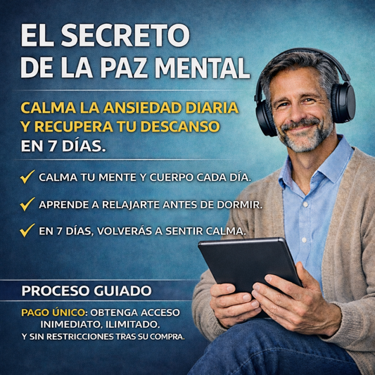 EL SECRETO DE LA PAZ MENTAL: CALMAR LA ANSIEDAD DIARIA Y LOGRAR DORMIR MEJOR EN 7 DÍAS